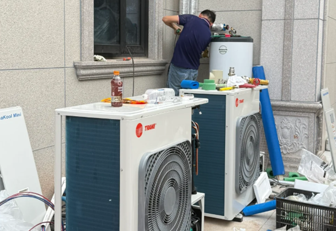 香港九龍大型住宅專案冷氣主機吊掛工程